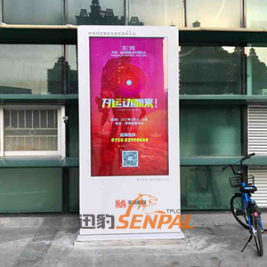 迅豹立式戶外廣告機成體育館新寵